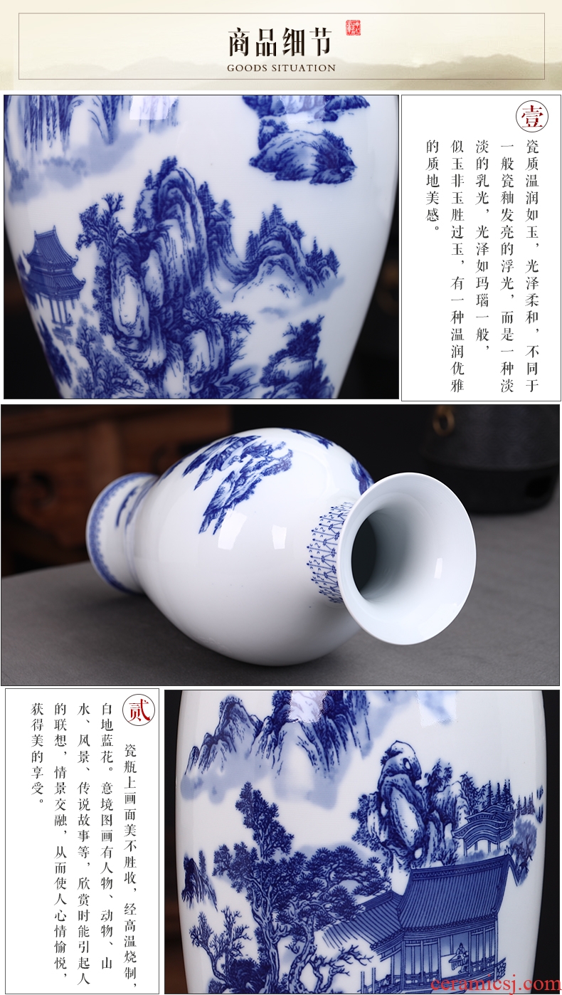Postmodern contracted sitting room manual glaze belly ceramic vase furnishing articles of Chinese style porch swing soft adornment - 571108819856