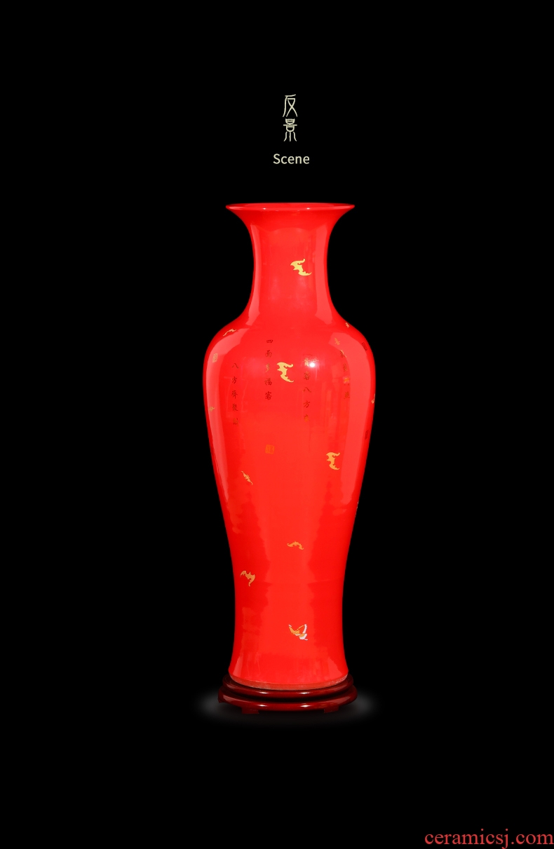 Jingdezhen ceramic big vase furnishing articles of Chinese style hotel next to the sitting room adornment TV ark landed furnishing articles clearance - 571349756494