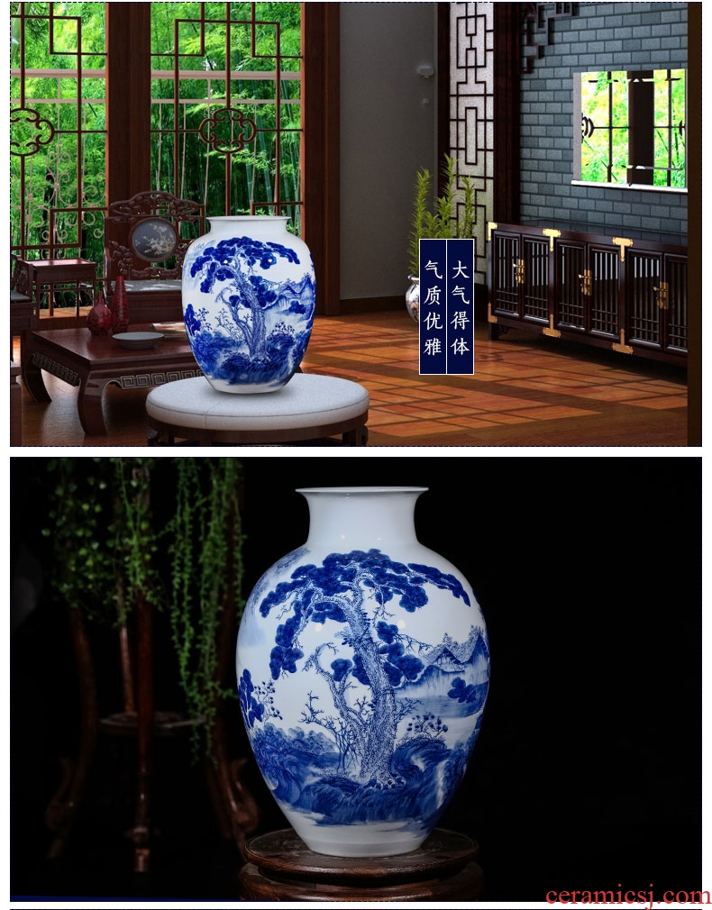 Jingdezhen ceramics, vases, flower arranging large antique Chinese style household TV ark, place of the sitting room porch decoration - 44888964592