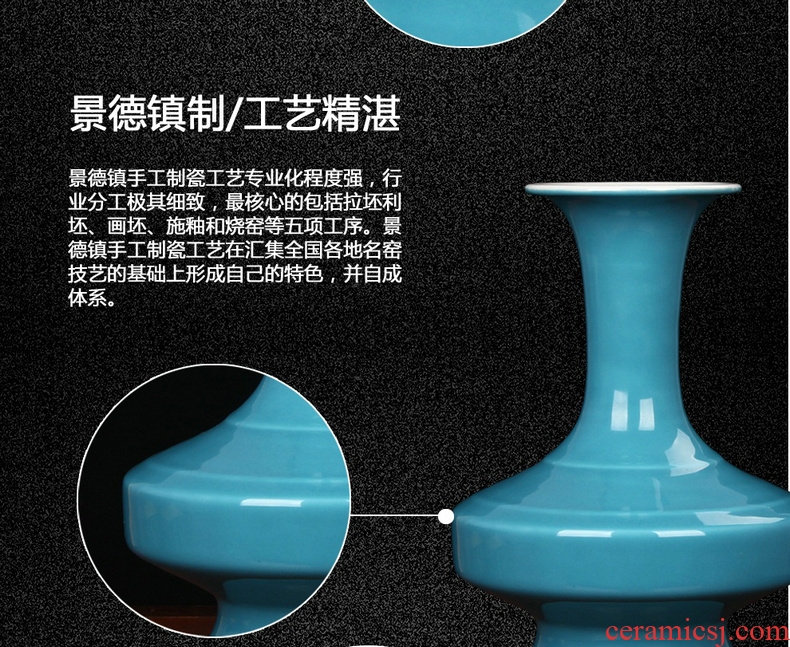 Jingdezhen ceramics powder enamel more fish every year the design of large vases, modern rural household furnishing articles - 531350564597