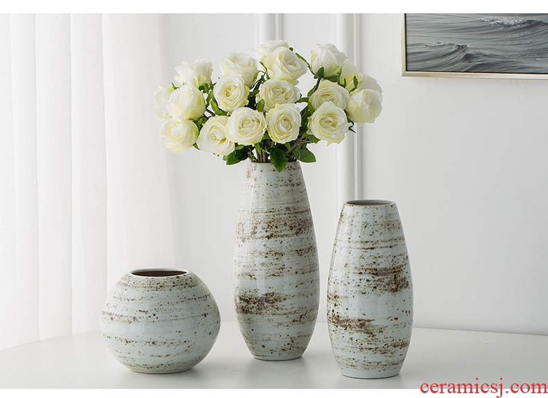 Jingdezhen ceramic vases, I and contracted study furnishing articles sitting room creative fashion hydroponic flower arranging flowers vases