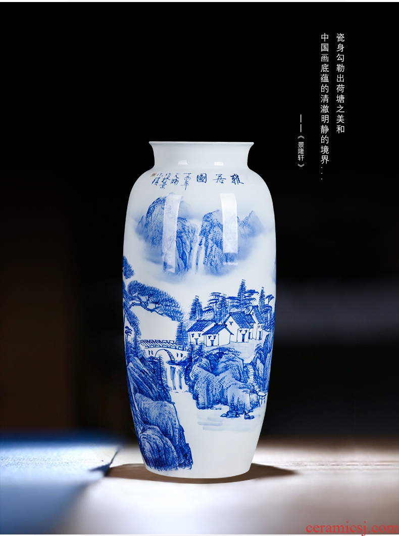 European furnishing articles vase household ceramic wine sitting room of large vase creative China large Roman column planter - 568646889736