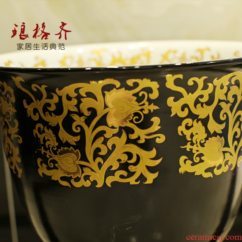 The package mail basin of jingdezhen ceramic art mop mop pool mop sink mandala not gold