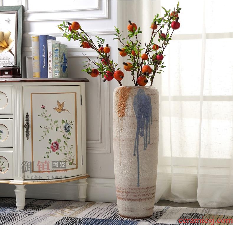 Jingdezhen ceramic vase of large modern European ikebana sitting room adornment furnishing articles villa hotel porch floral outraged - 555580870721