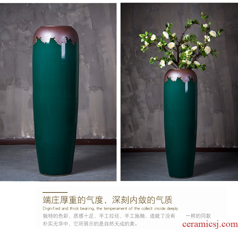 Jingdezhen ceramics vase of large hotel version into Chinese flower arranging sitting room adornment is placed - 564472443913