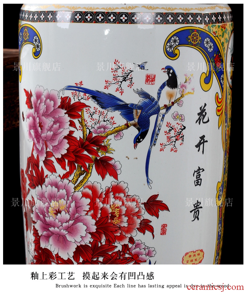 Jingdezhen ceramics has a long history in the bright future of large blue and white porcelain vase hotel furnishing articles - 539566553794 sitting room