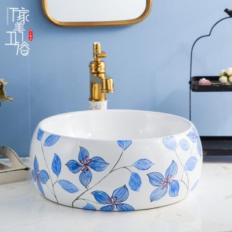 The stage basin sink The lavatory ceramic European - style bathroom art basin of The basin that wash a face