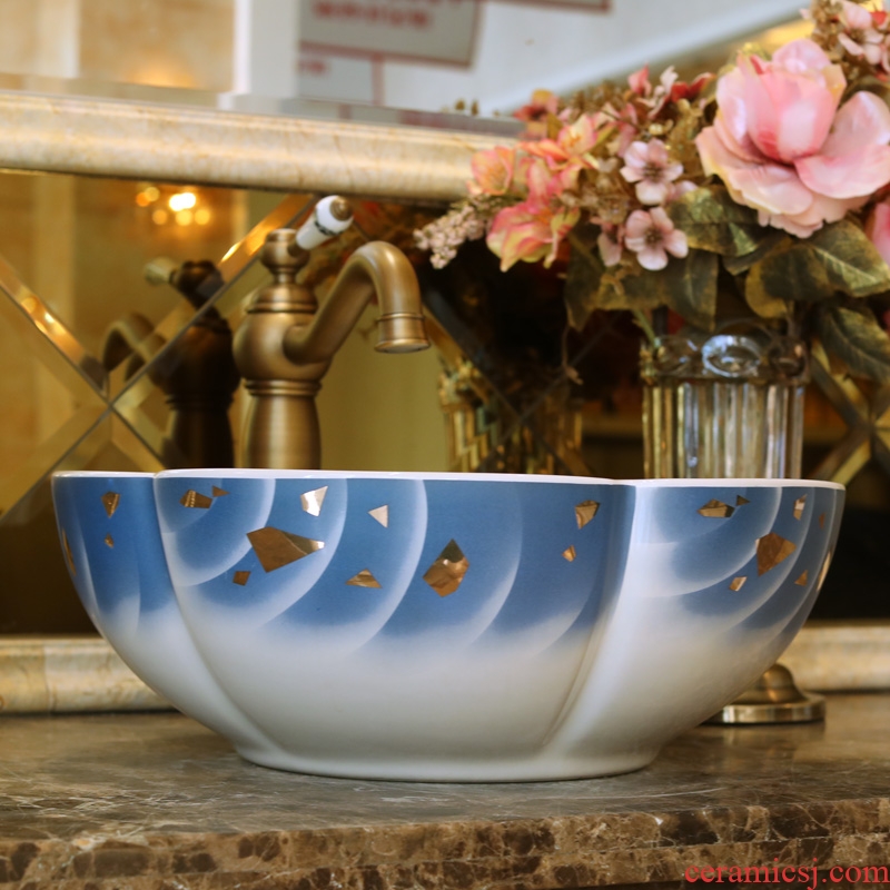 Jingdezhen ceramic basin sinks art on the new stage basin torx outside of Tehran, a butterfly