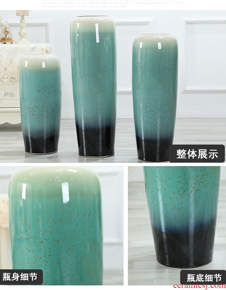 Jingdezhen ceramic creative living room villa large vase decoration to the hotel to place a flower flower implement restaurant furnishing articles - 562286563373