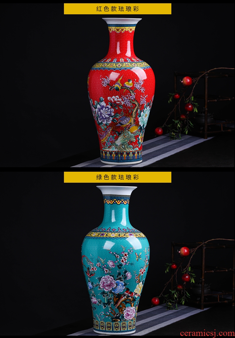 Jingdezhen ceramics vase antique blue - and - white large flower arranging implement new porch sitting room of Chinese style household act the role ofing is tasted furnishing articles - 559569380322