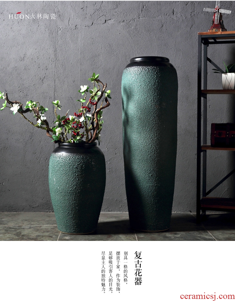 Designer vase furnishing articles insert ceramic vase example room light soft adornment of the sitting room of large vase decoration key-2 luxury - 556754645516