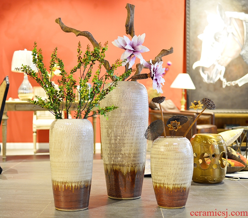 Jingdezhen ceramic hotel villa garden of large vases, the sitting room porch up flower flower adornment furnishing articles - 528765002824