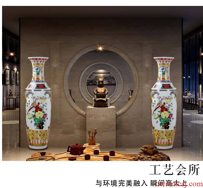 Jingdezhen ceramics has a long history in the bright future of large blue and white porcelain vase hotel furnishing articles - 539566553794 sitting room