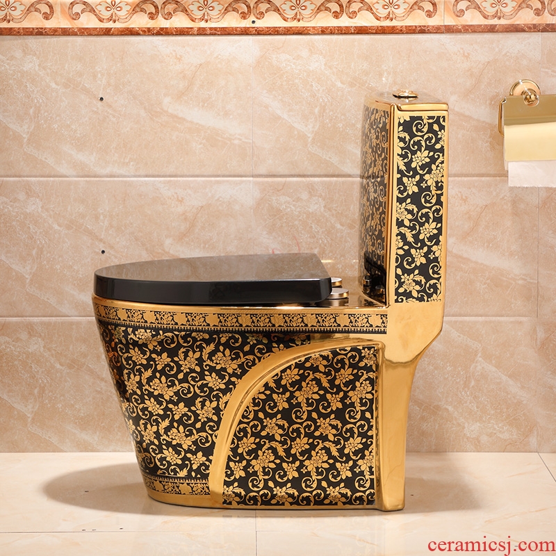 Aureate ceramic toilets siphon she mantra art creative move color toilet toilet home