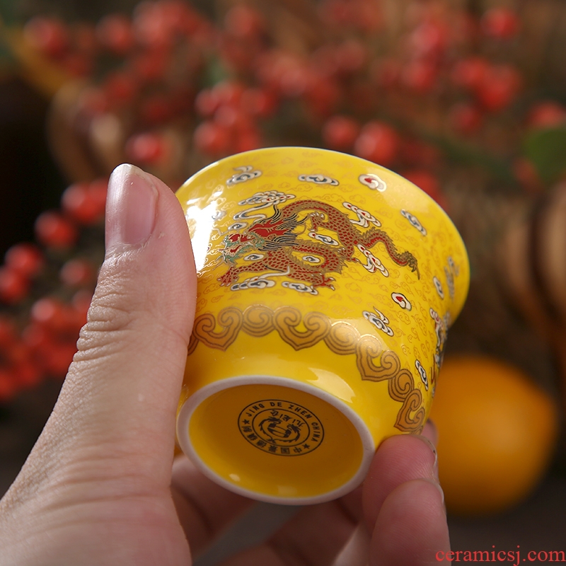 DH masters cup single cup of jingdezhen ceramic kung fu tea set sample tea cup tea cups individual small cups