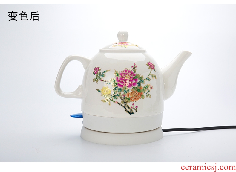 Ronkin mini ceramic electric kettle half automatic power household kung fu the boiled water, the electric teapot tea stove