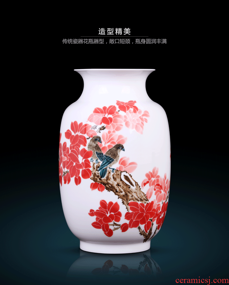 Jingdezhen ceramics of large vase household wine cabinet decoration living room TV cabinet office furnishing articles - 567816704873