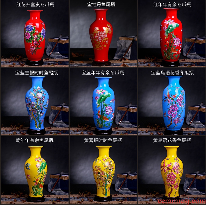 Ceramic vase landing restoring ancient ways continental contracted sitting room porch hotel dry flower arranging flowers large soft adornment furnishing articles - 524033897606