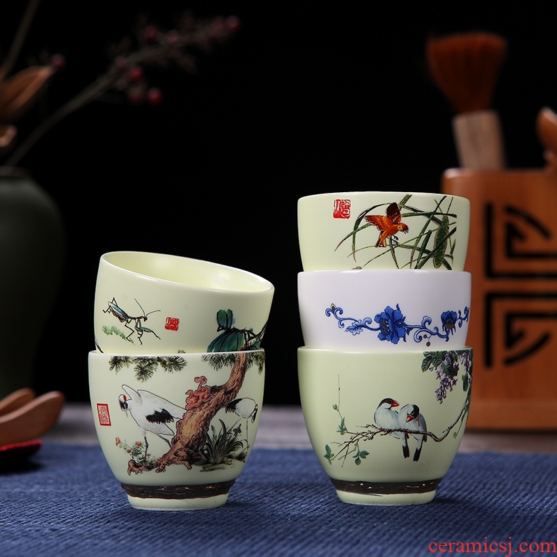 DH masters cup single cup of jingdezhen ceramic kung fu tea cups sample tea cup tea cups, small glass cup