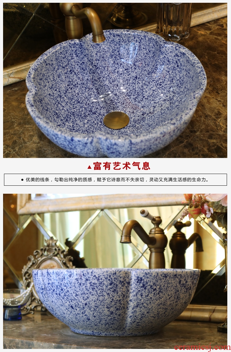 Jingdezhen ceramic torx basin on the basin that wash a face red and white snow art basin sink more choice