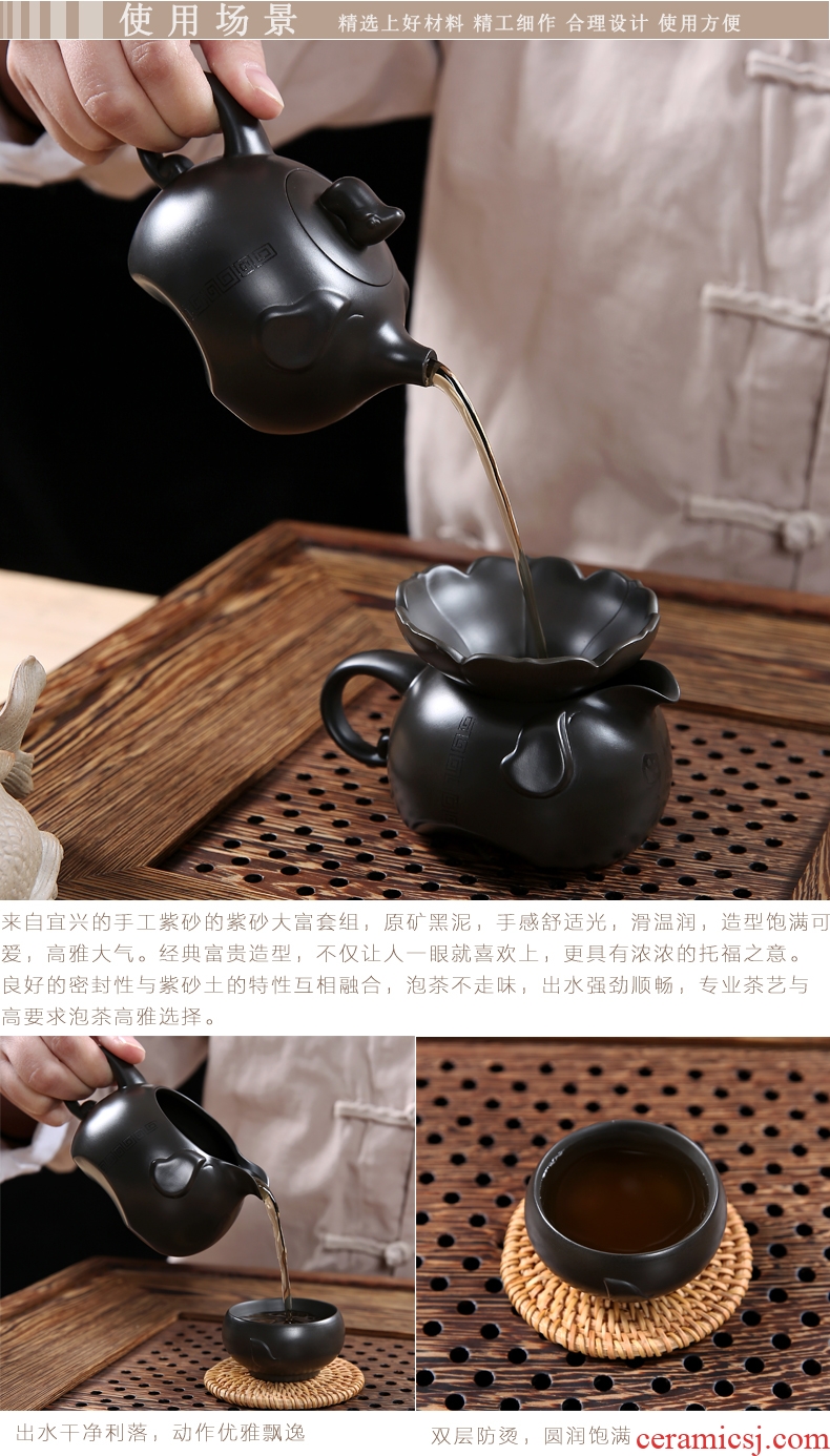 Friend is chicken wings wood tea tray was home to the draw out tea sea ceramics kung fu tea set a complete set of tea