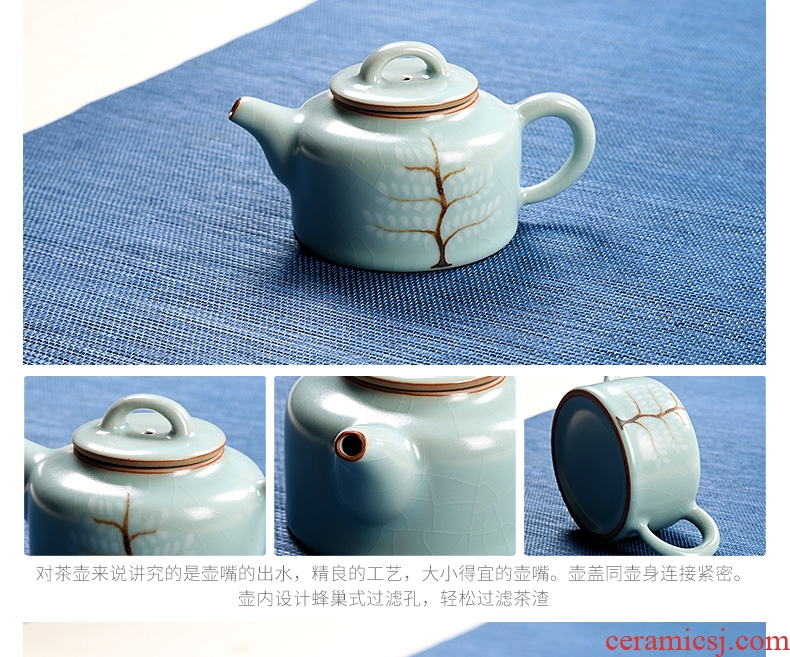 Royal refined your kiln tea set suits your kiln of a complete set of tea sets household kung fu tea tea set ceramic cup group