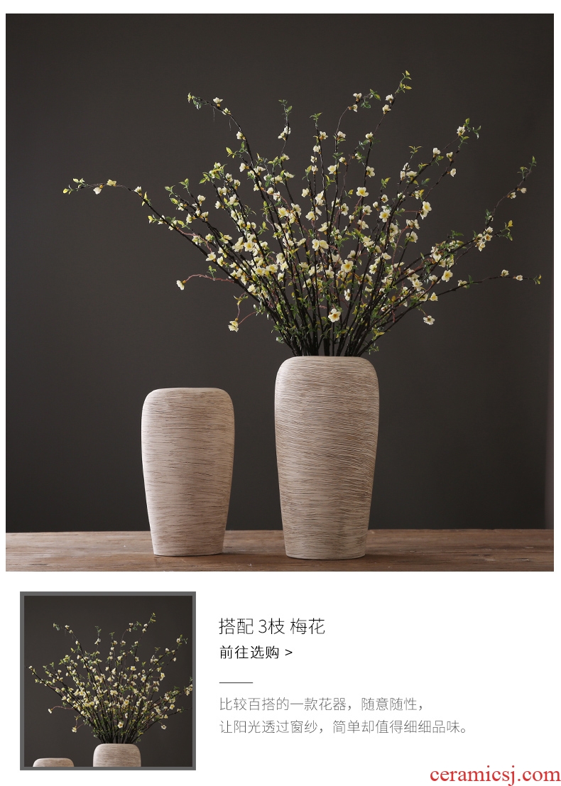 Creative ceramic vases, large flower arranging device geometry model room living room designer soft decoration light key-2 luxury furnishing articles - 546271767332