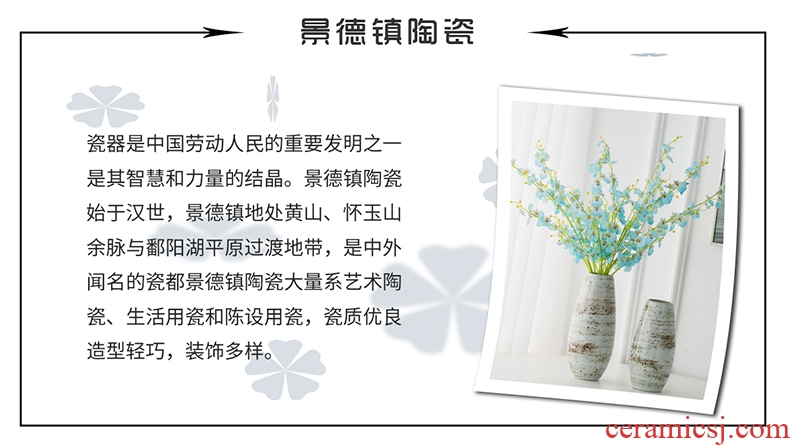 Jingdezhen ceramic vases, I and contracted study furnishing articles sitting room creative fashion hydroponic flower arranging flowers vases