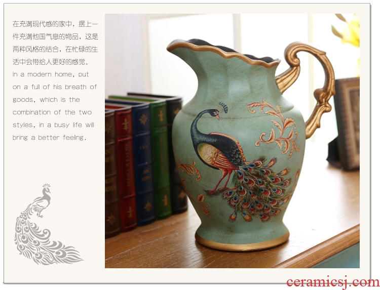 Jingdezhen ceramics vase of large sitting room hotel opening gifts - 22199731327 large porcelain home decoration furnishing articles