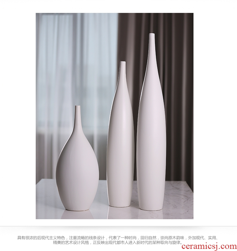 BEST WEST designer ceramic vase furnishing articles sample room living room large vase decoration ideas - 535374153252