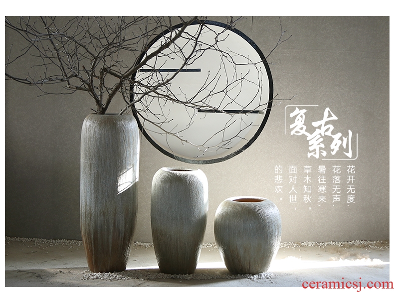 Jingdezhen ceramic vase of large European I and contracted sitting room dry flower arranging ins porch lucky bamboo furnishing articles - 560667489156