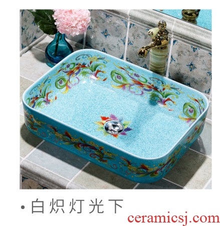 Ceramic lavabo rounded square basin European household decoration art commode toilets toilet basin basin