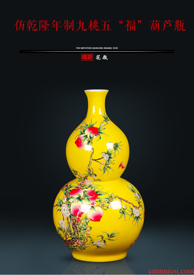 The sitting room of large vase continental contracted and I jingdezhen ceramics dried flowers, flower arrangement, household act The role ofing is tasted furnishing articles - 573860293254