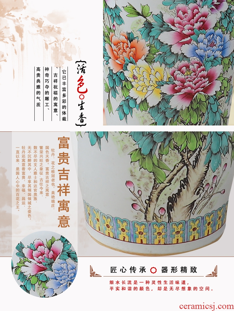 Jingdezhen ceramic garden hotel club restaurant of large vases, flower implement of new Chinese style flower big sitting room place - 562021518212