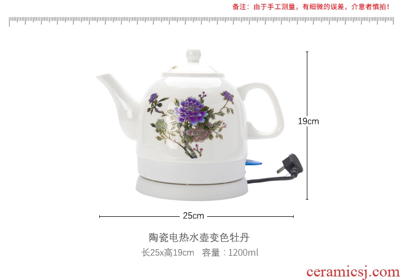 Ronkin mini ceramic electric kettle half automatic power household kung fu the boiled water, the electric teapot tea stove