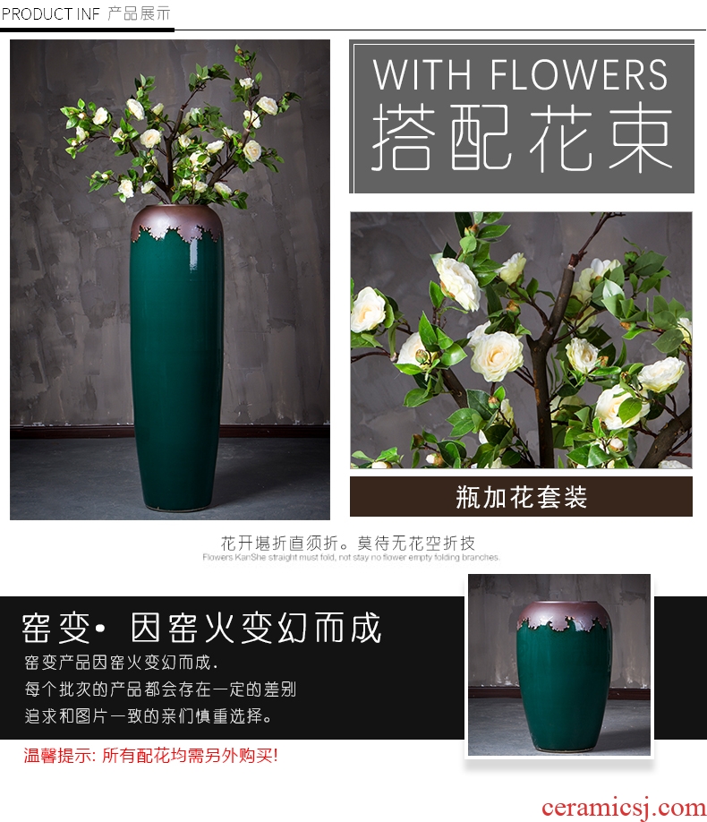 Jingdezhen ceramics hand - made archaize beaming big name plum bottle vase new Chinese flower arranging sitting room adornment is placed - 564472443913