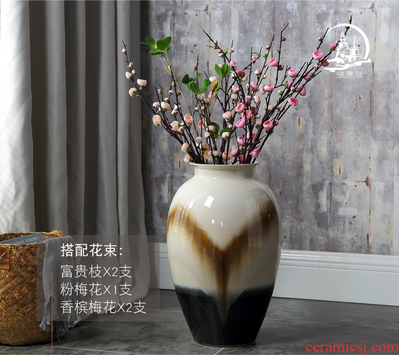 YOU brother ceramic kiln vase Chinese penjing large flower arranging hydroponic flower implement - 569562031184 household porcelain decorations arts and crafts