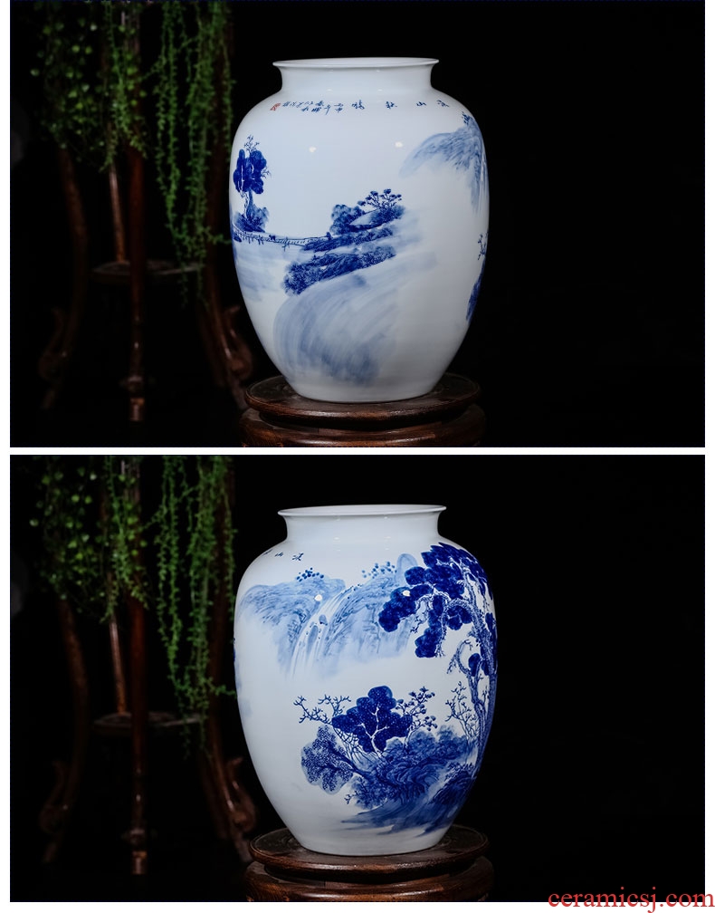 Jingdezhen ceramics, vases, flower arranging large antique Chinese style household TV ark, place of the sitting room porch decoration - 44888964592