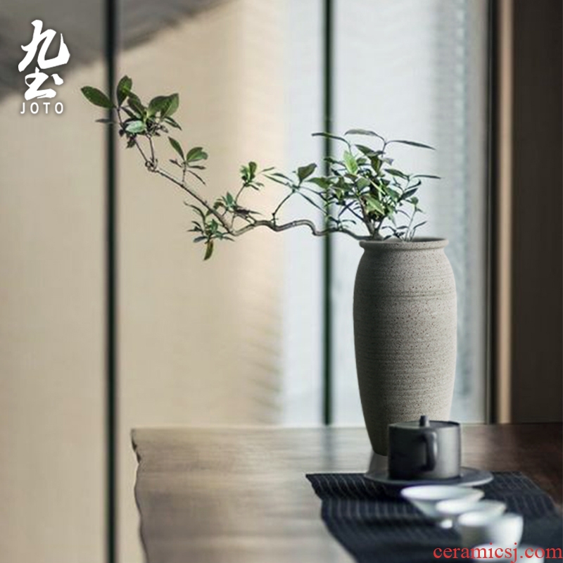 Jingdezhen blue and white porcelain ceramic vase large three - piece suit of new Chinese style furnishing articles wine accessories flower arrangement sitting room - 583154355335
