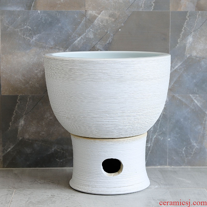 Jingdezhen ceramic household balcony manual art archaize floor mop pool toilet size mop pool
