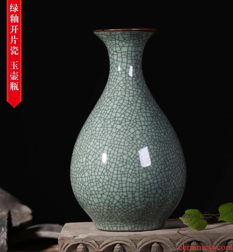 Jingdezhen chinaware bottle of archaize of large blue and white porcelain vase hotel sitting room adornment the company furnishing articles - 572616835989