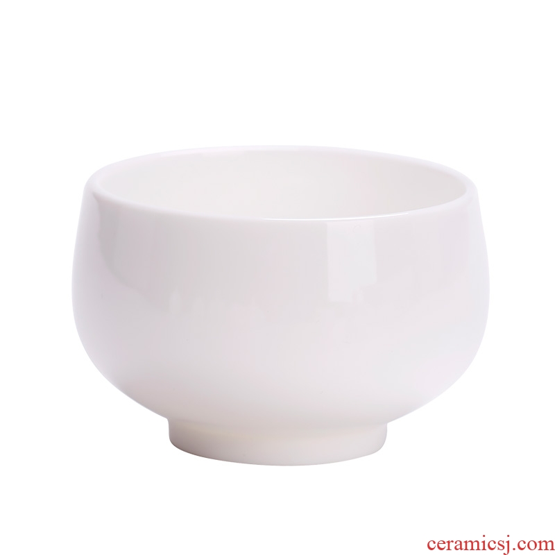 Royal refined dehua white porcelain teacup high white ceramic sample tea cup bowl masters cup kung fu tea cup custom