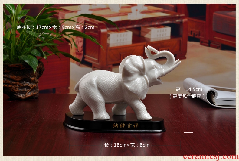 Oriental clay ceramic creative furnishing articles home sitting room desktop decoration/lucky elephant D13-102