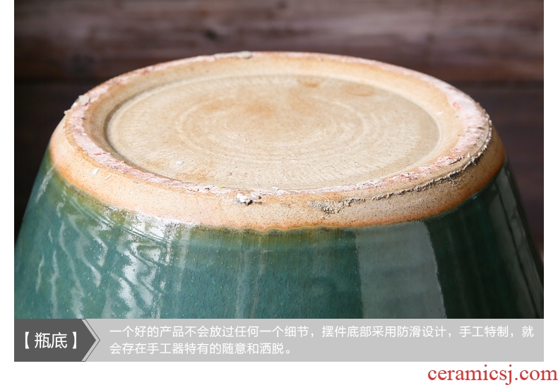 Jun porcelain of jingdezhen ceramics antique piece of large vase large fish bottle of modern home living room decoration - 552797721321