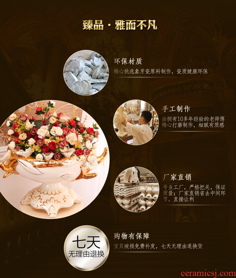 Jingdezhen ceramic celebrity master hand draw large vases, Chinese style household adornment hotel villa handicraft furnishing articles - 525889616480
