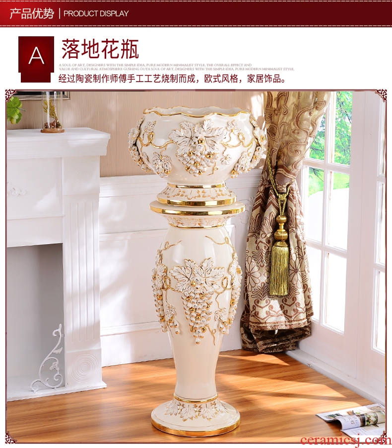 New Chinese style blue flower arranging art ceramic vases, I and contracted example that the sitting room porch decoration flower implement furnishing articles - 560969146823