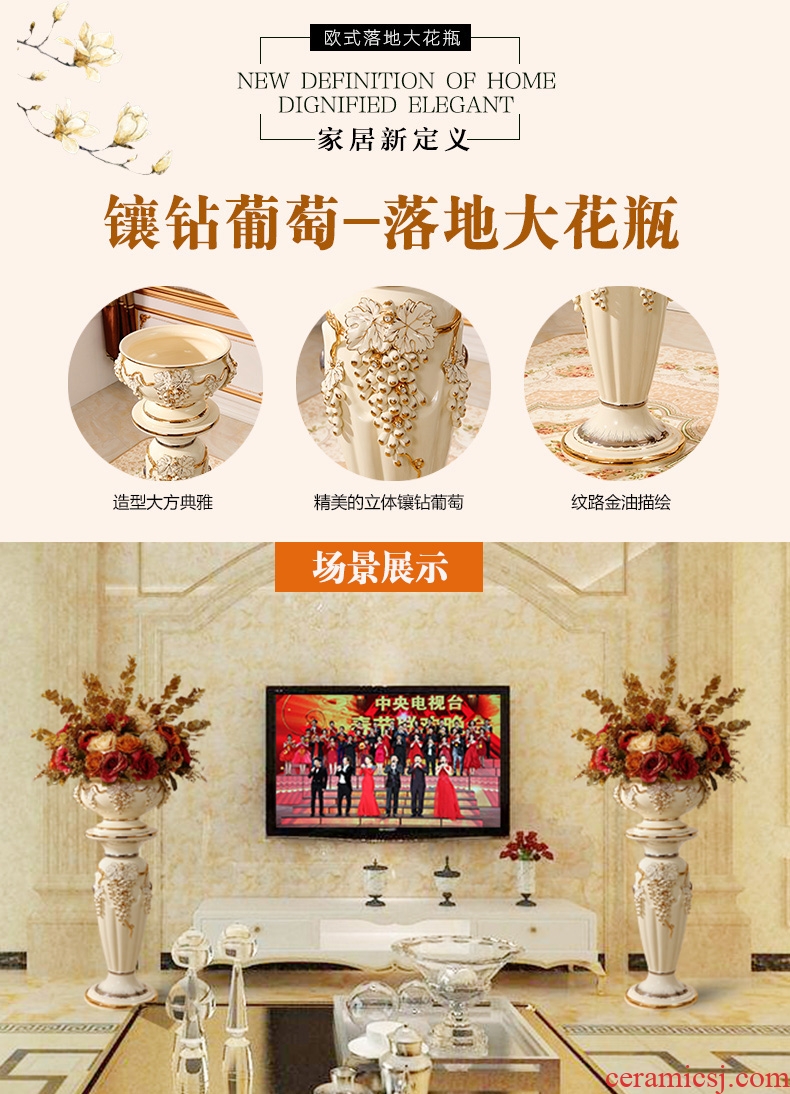 Jingdezhen ceramics, vases, flower arranging large antique Chinese style household TV ark, place of the sitting room porch decoration - 569518563320