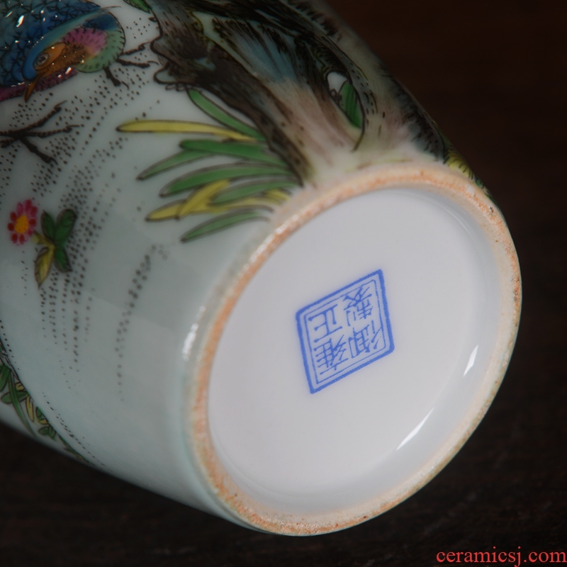 Modern fashion of jingdezhen ceramics powder enamel vase home furnishing articles sitting room decorations arts and crafts