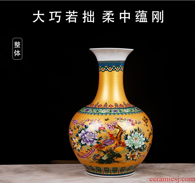 Nordic breeze ground ceramic vase planting dry flower is placed contracted and I sitting room flower arranging flowers large household decoration - 569897422697
