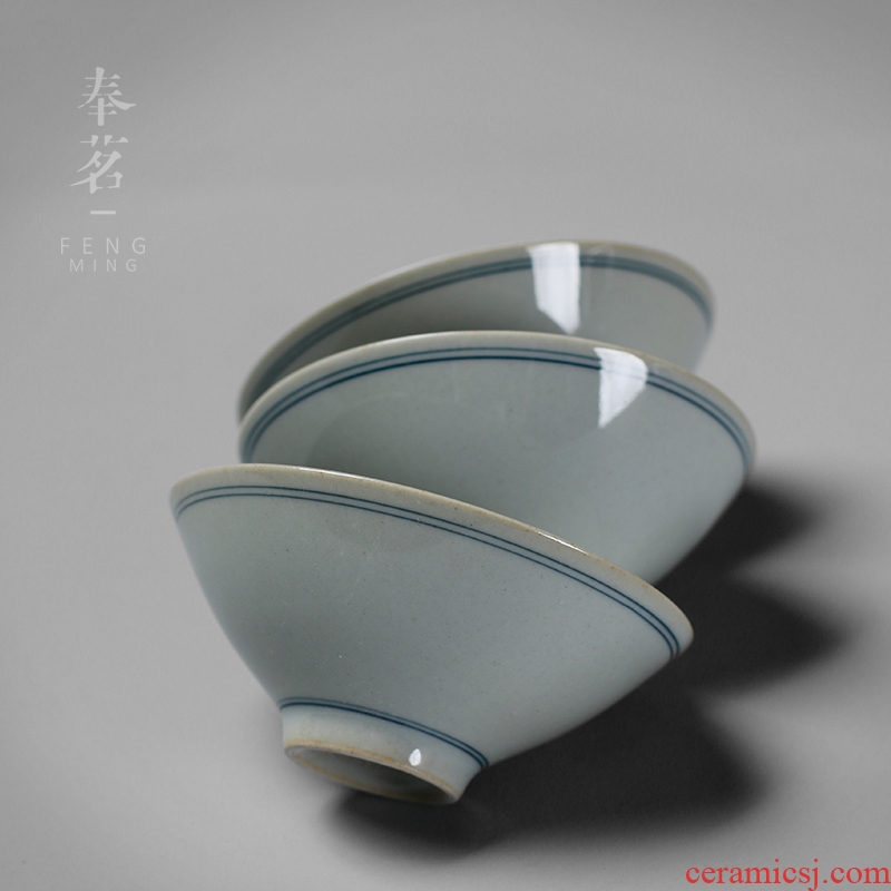 Serve tea hand - made ceramic cups archaize xuan wen kung fu tea cup single sniff a cup of tea service master cup sample tea cup